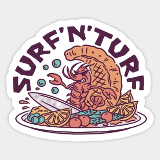 Surf and Turf Sticker